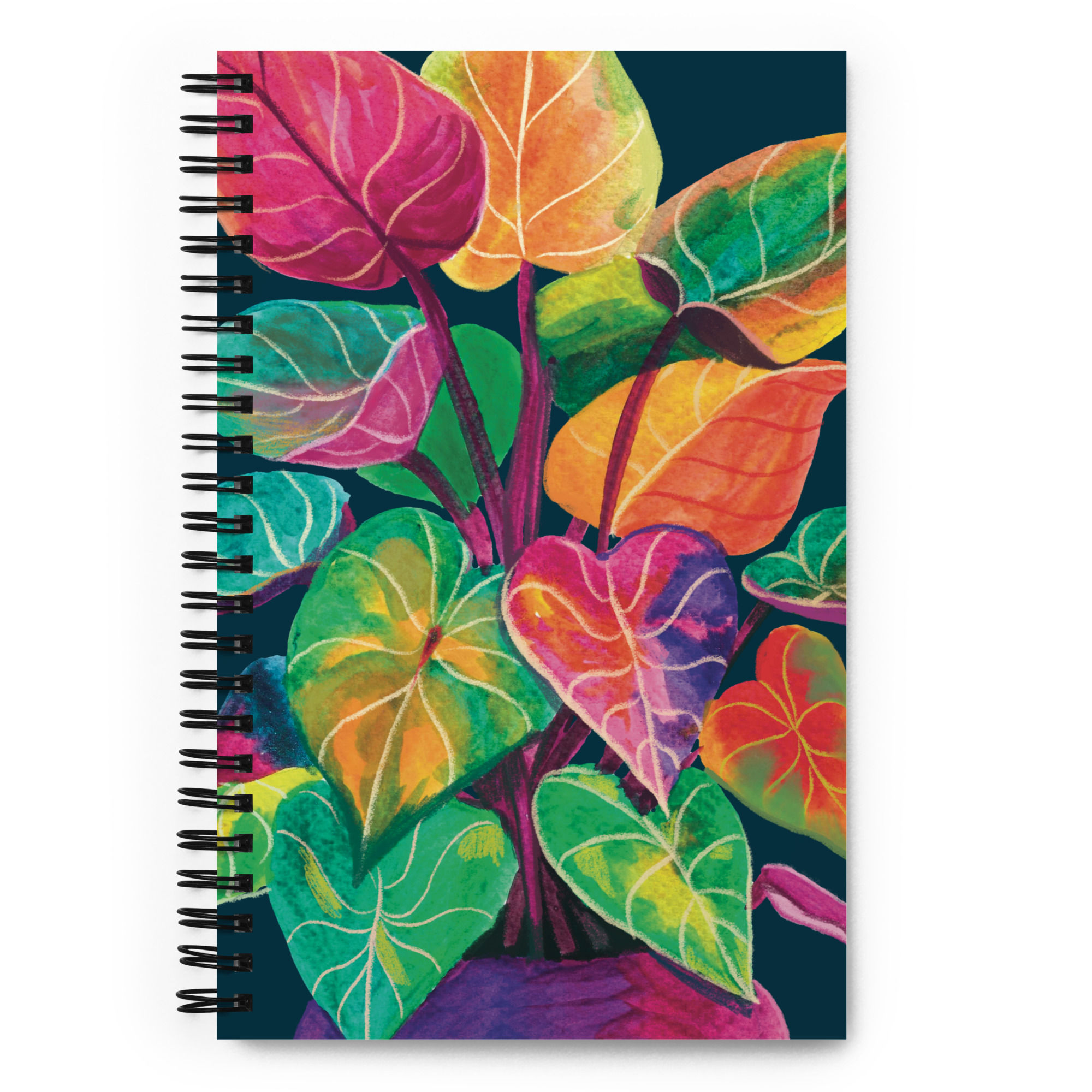 Colourful Plant Dotted Notebook
