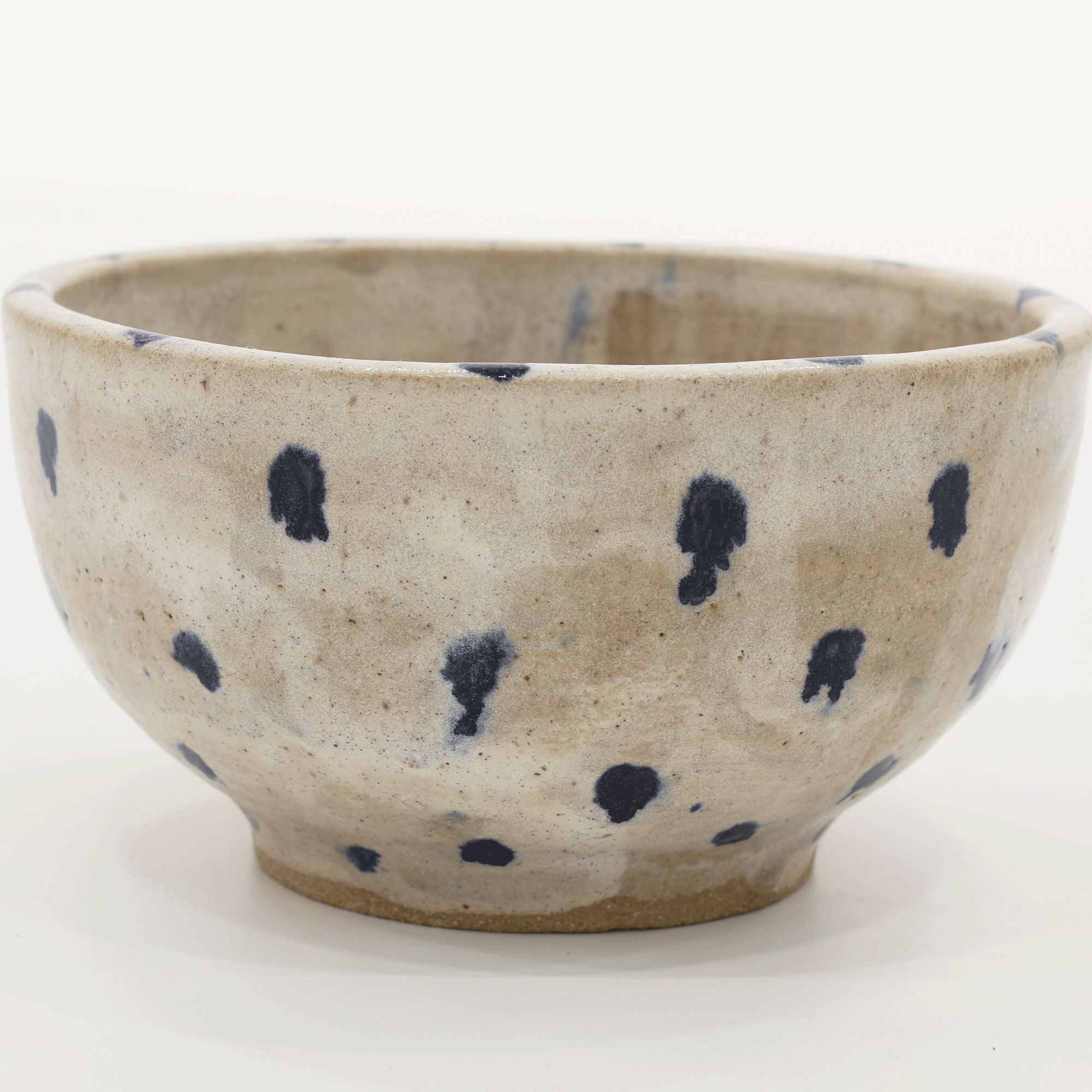 Cobalt Dot Bowl (Blue on Light Glaze)