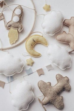 Avión móvil Móvil bebé Decoración de avi