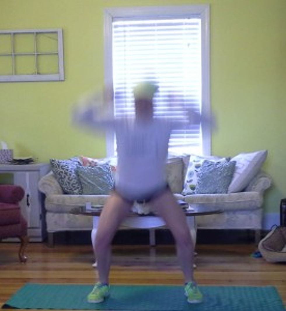 Launch powerfully upward, using as many muscles as possible.