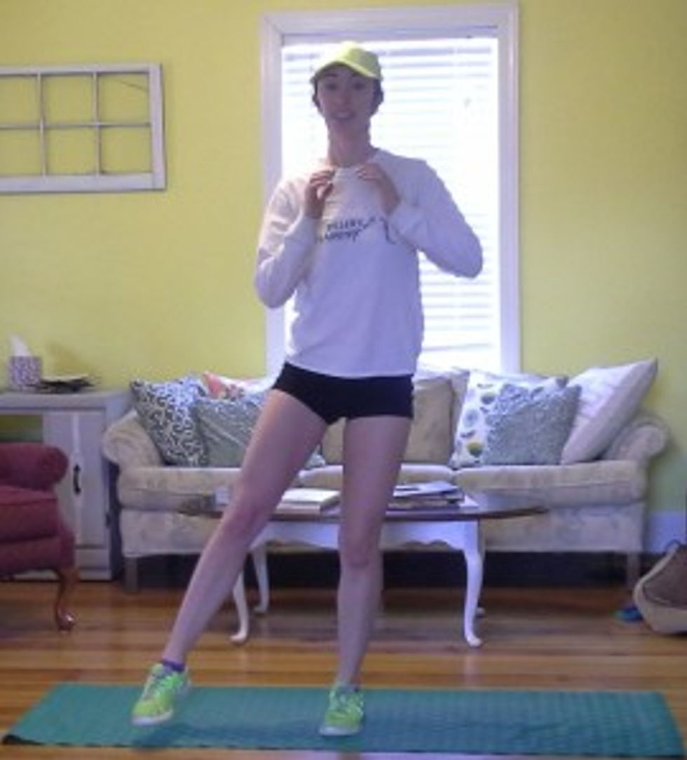 Plant your new inside leg and step out to the side with your new outside leg.