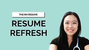 Sara Fung Resume Refresh The RN Resume