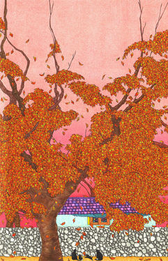 인생 소풍 470x680 종이에잉크흑연색연필 2020.jpg