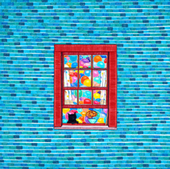 행복이 사는집(1)_34.0x34.0cm_종이에 잉크 색연필_2022_120만원.png