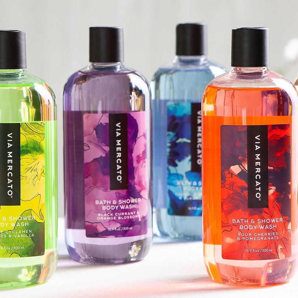 Thumbnail: via mercato Bella Bath + Shower Gel - Black Currant & Orange Blossoms