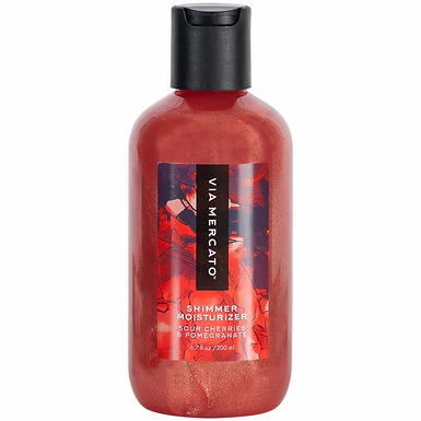 via mercato bella shimmer moisturizer - sour cherries