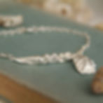 silver seashore bracelet with barnacle & limpet shell details - rock rose jewellery