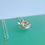Thumbnail: Silver Lotus Flower Necklace - rock rose jewellery