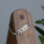 silver olive leaf branch bracelet by rock rose jewellery