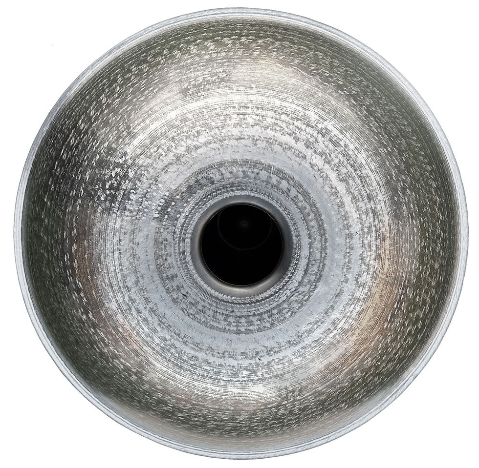 Miniature : Handpan nitruré : Hijaz en ré 9 notes