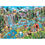 Thumbnail: poster view of DoodleTown: Portage Pandemonium puzzle showing an illustrated cartoon outdoors nature park scene with animals