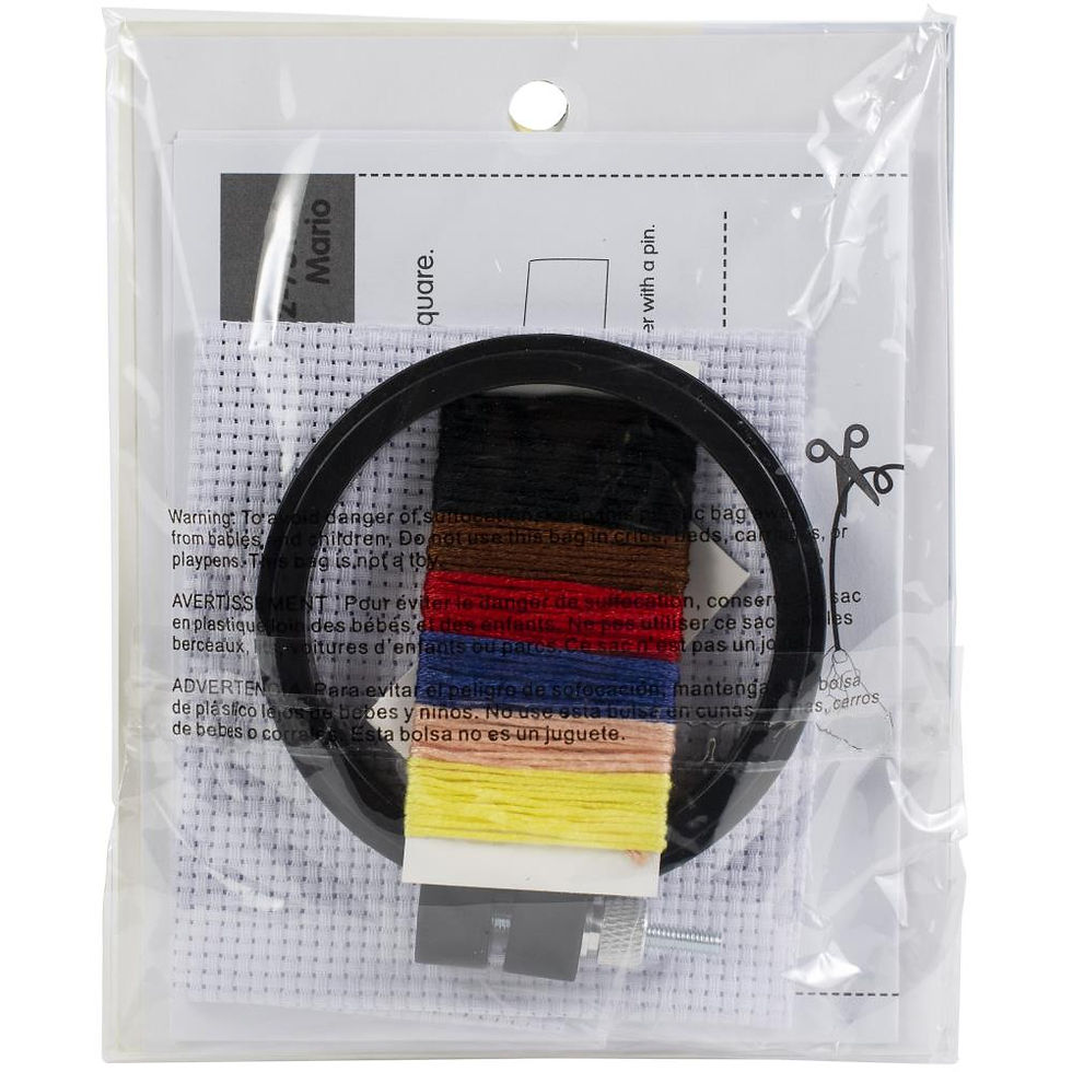 Thumbnail: Super Mario World Cross Stitch Kit - 3" Round