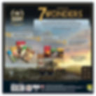 Back box view of the economic based strategy civilization empire building board game 7 wonders for game night with friends