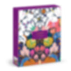 box view of liberty of london glastonbury paint by number kit with colorful floral pattern