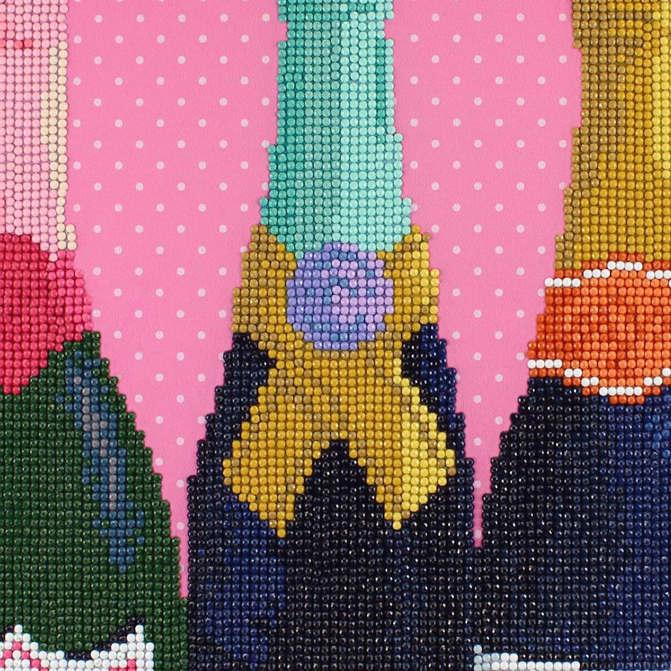 Thumbnail: framed prosecco diamond painting art kit la marca pierrier-jouet belle alexandrie korbel veuve moet chandon rhona fun chic