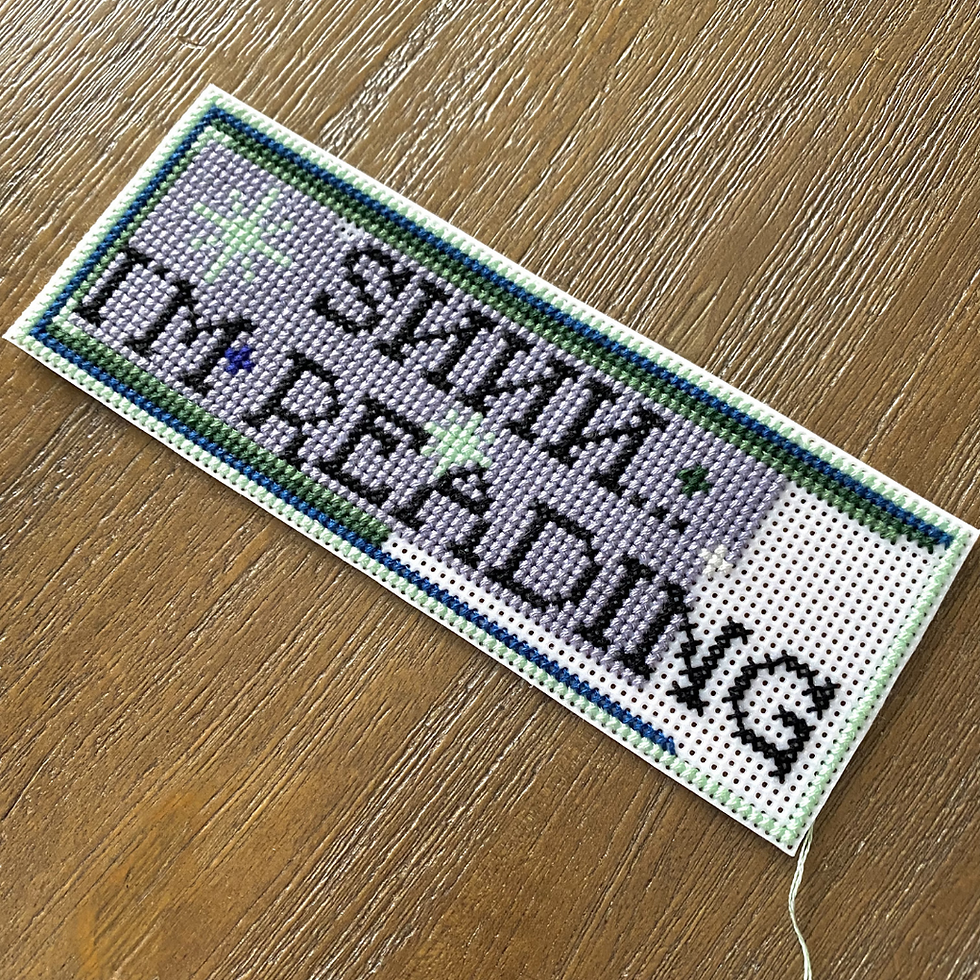 Thumbnail: Design Your Own Cross Stitch Bookmark Kit - Seaglass