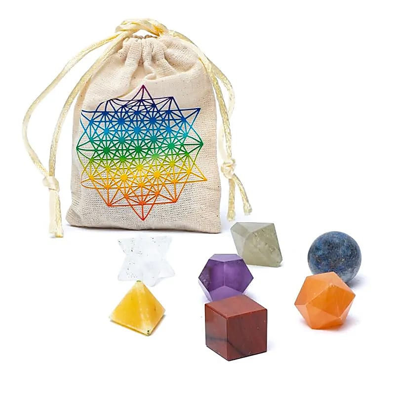 Thumbnail: Chakra krystallsett - hellig geometri