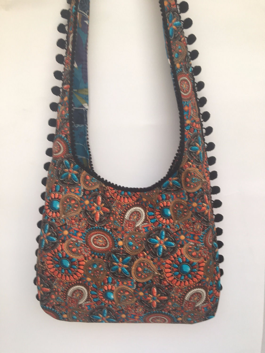 Jewelry Print Hobo Bag