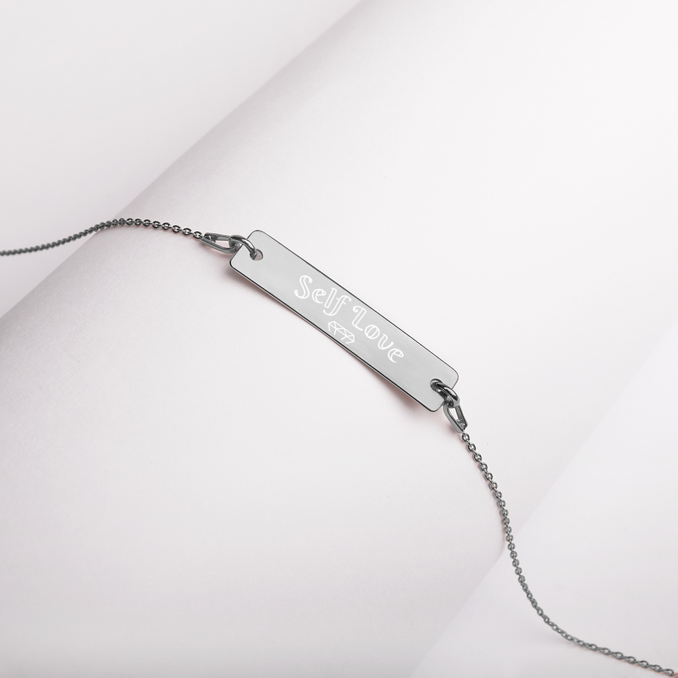 Thumbnail: Engraved Bar Chain Necklace