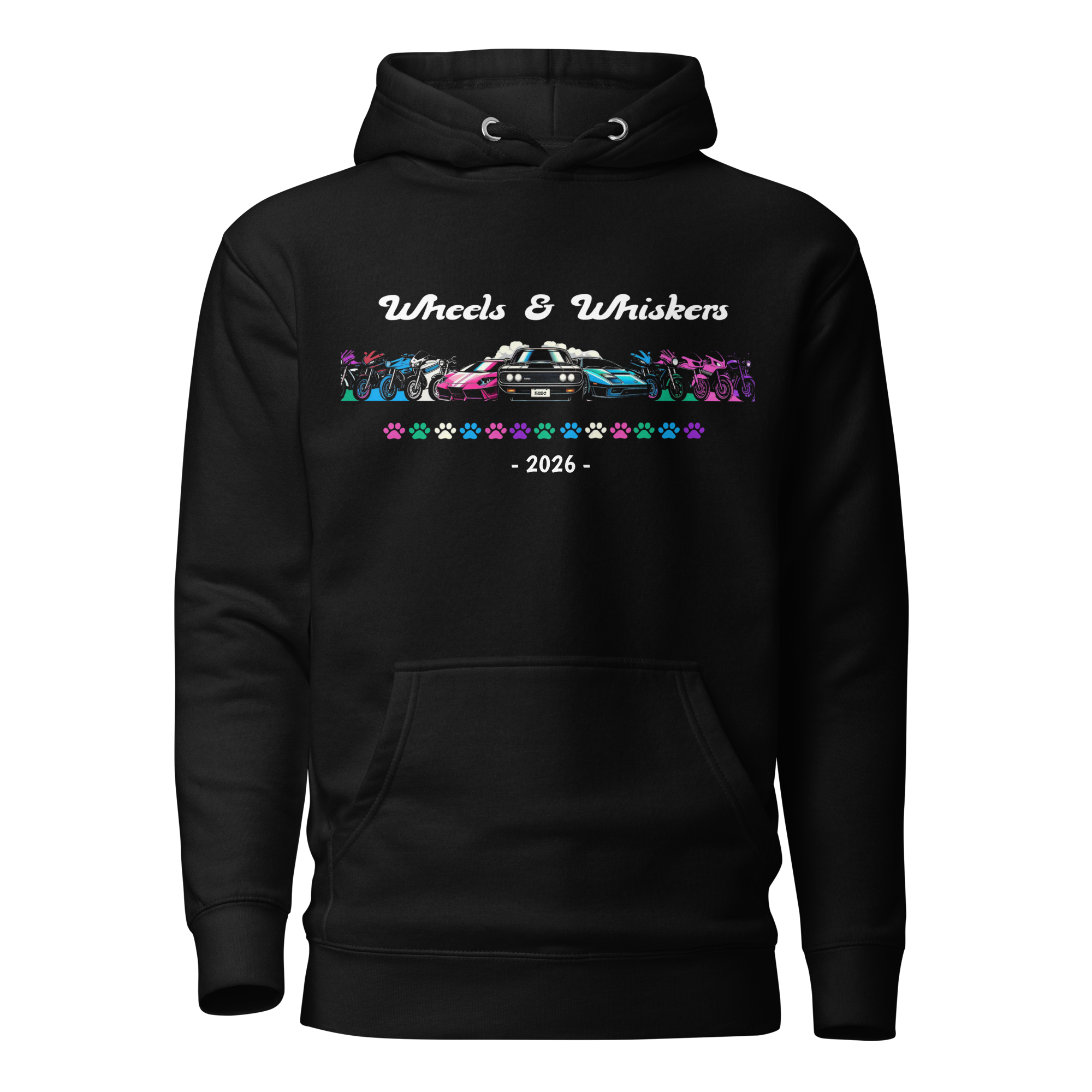 Wheels And Whiskers Hoodie