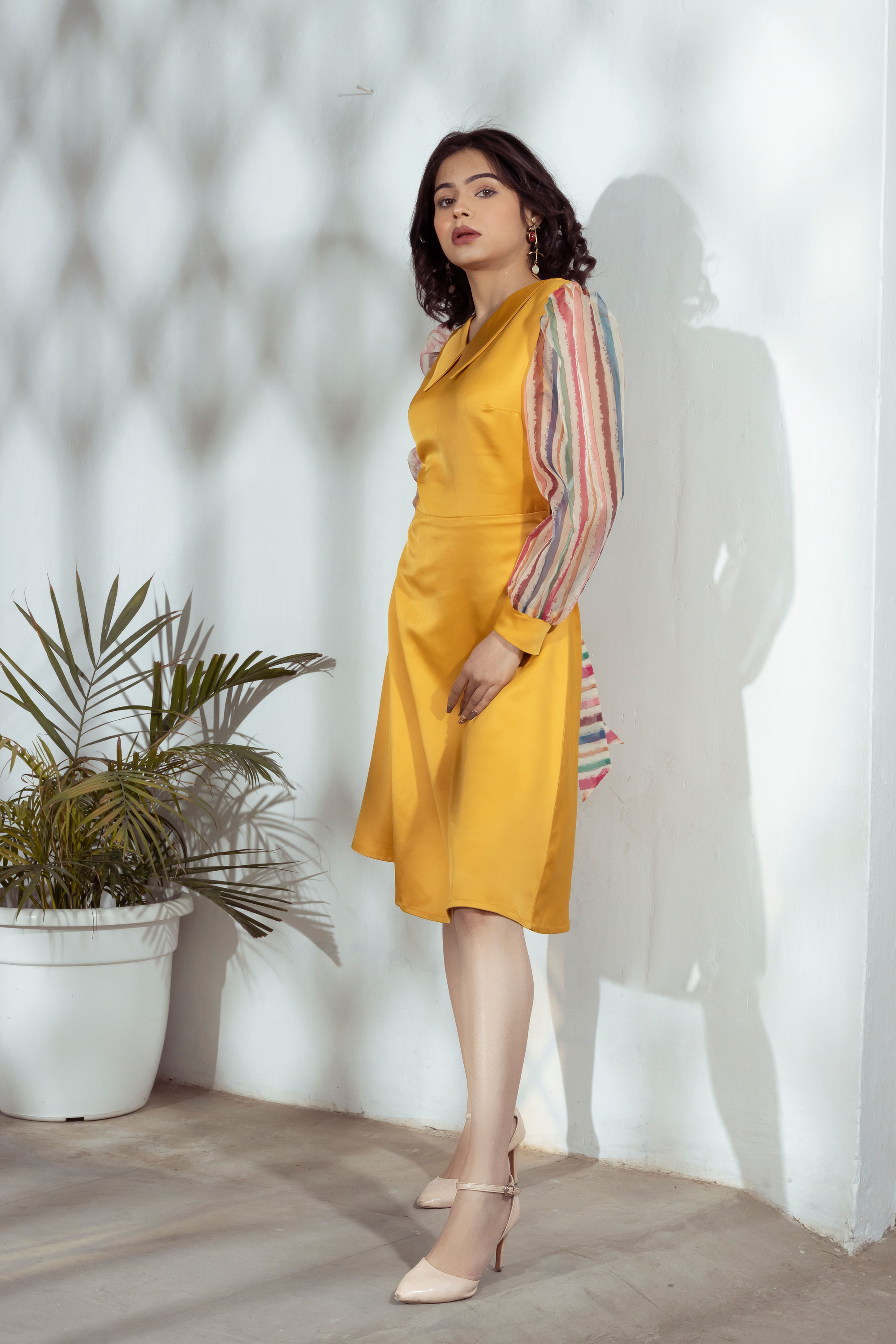 Exaggerated Collar Dress