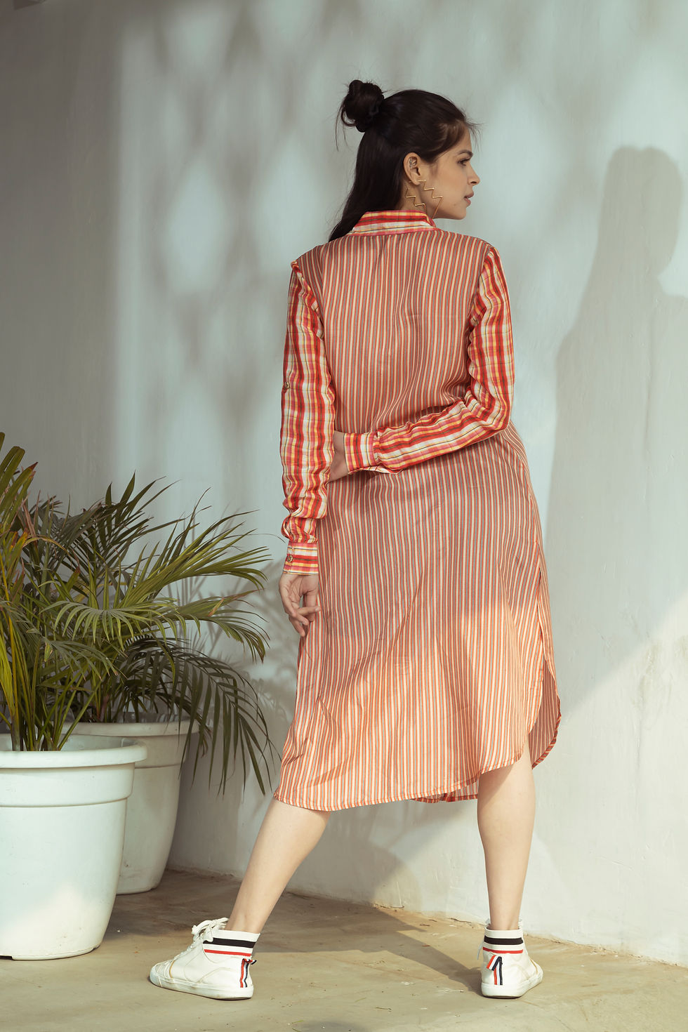 Sīktēls: Striped Shirt Dress