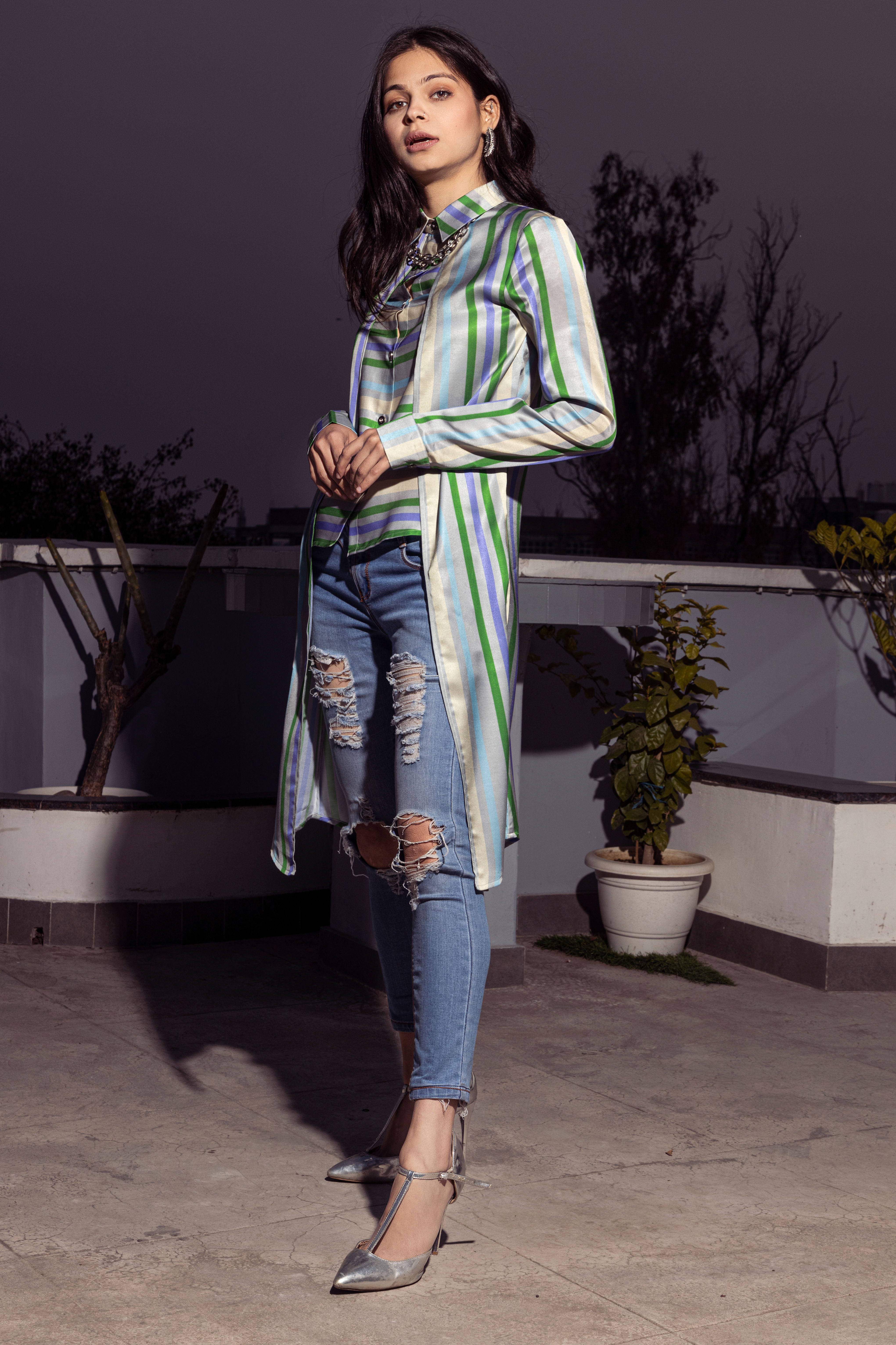 Striped Double Shirt