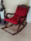 Traditional rocking chair made of Mysore rosewood