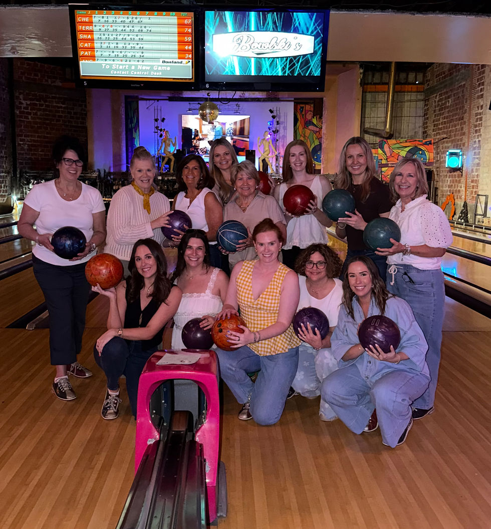 Women at bowling alley