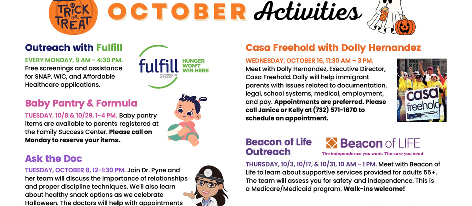 October Events at CoastalFSC! 🎃