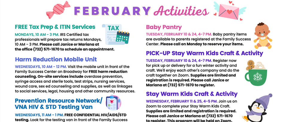 February Events at CoastalFSC! 💌