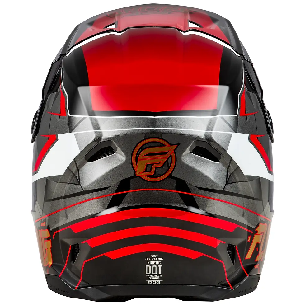 Thumbnail: Fly Racing 2025 Youth Kinetic Scorched Helmet (Red/Black/White)