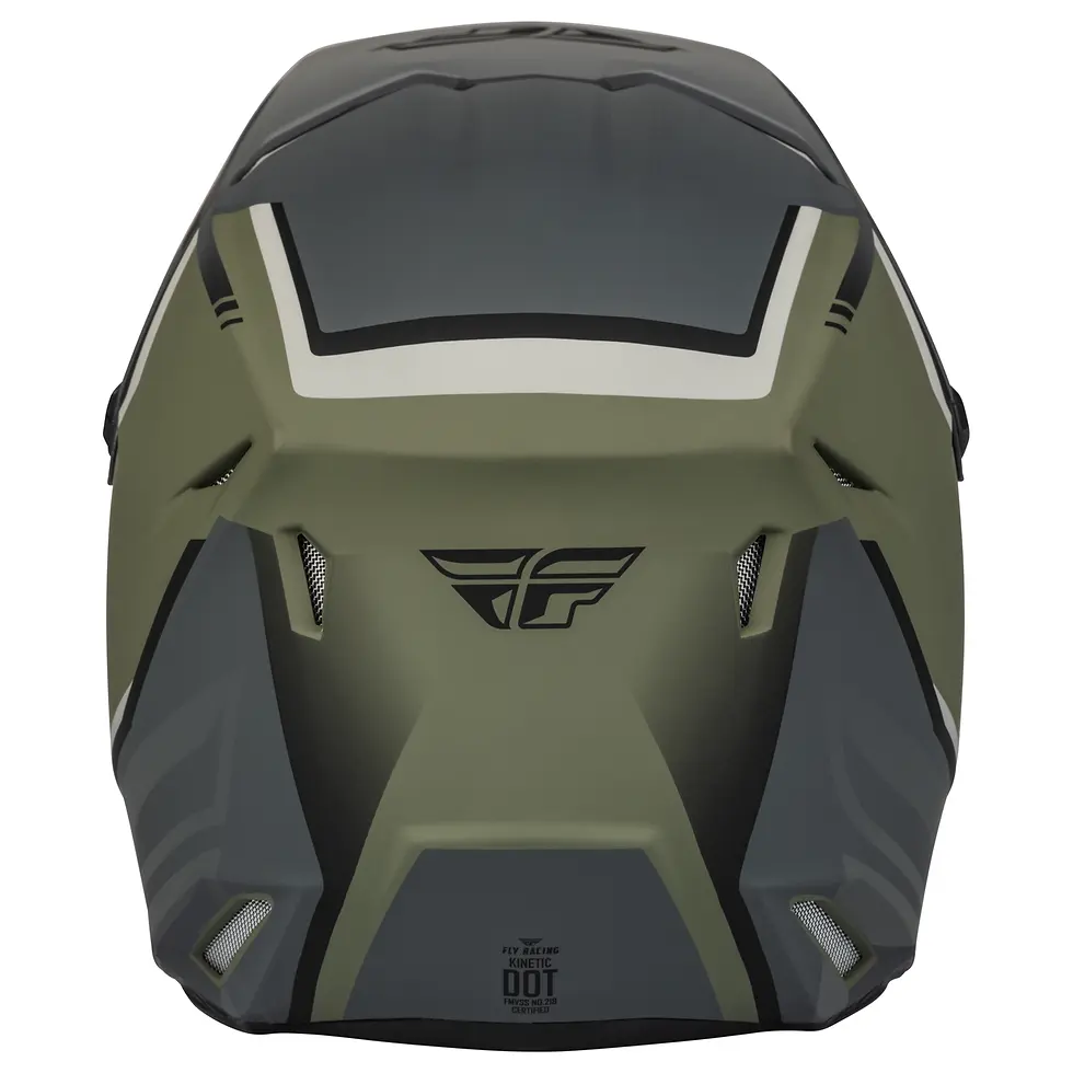 Thumbnail: Fly Racing - Kinetic Vision Adult Helmet (Olive Green/Grey)