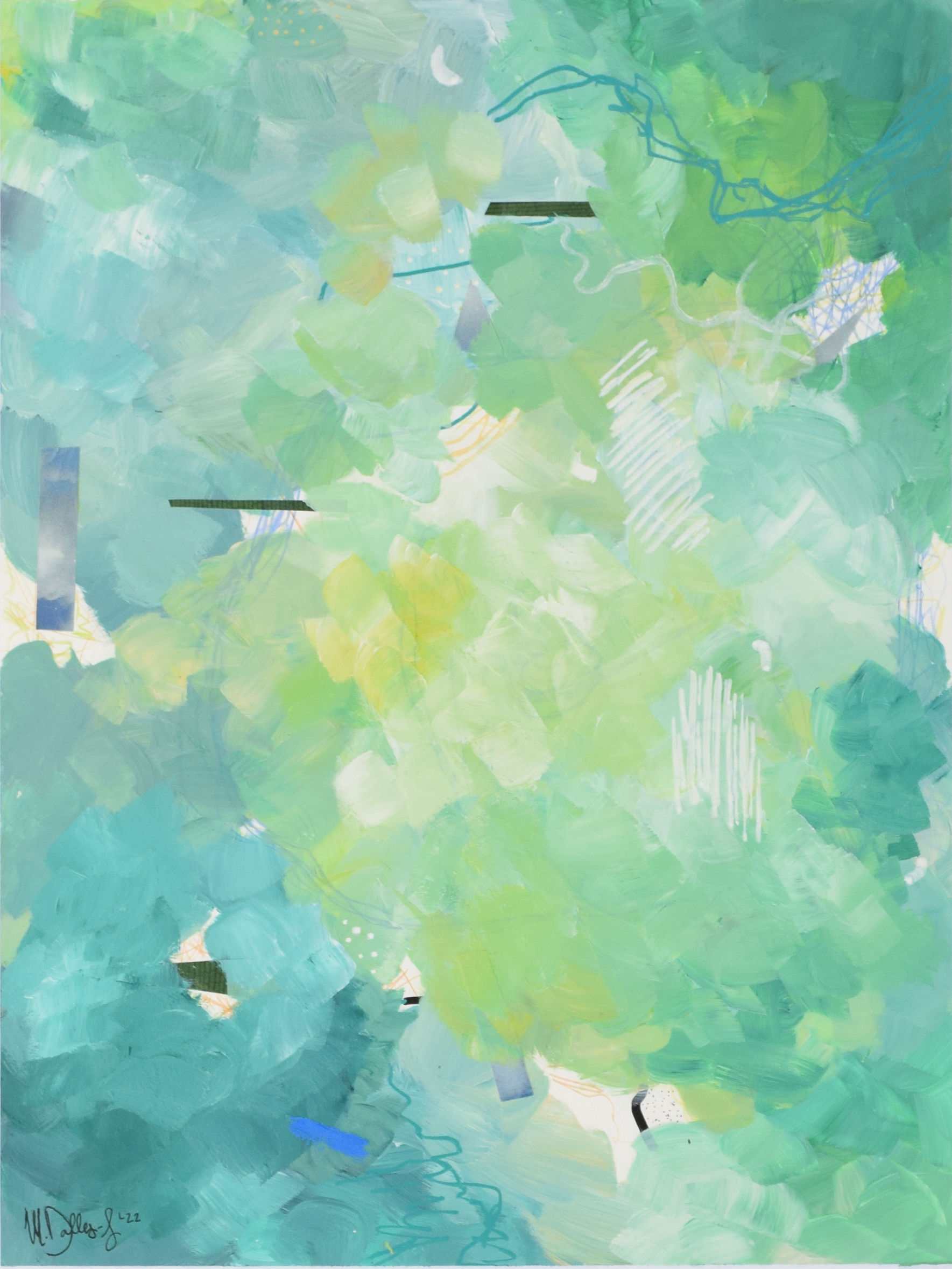 Moss-Tinted Glasses (9x12in)