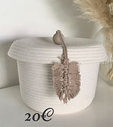 Cesta corda de algodao