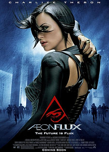 Poster of Aeon Flux (2005) – dystopian sci-fi action film featuring a rebel assassin in a totalitarian society