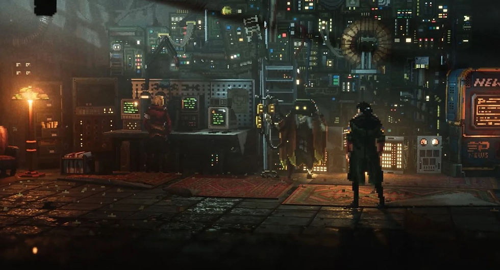 Replaced, stunning cyberpunk pixel game with beautiful aesthetics.