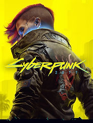 Poster of Cyberpunk 2077 – open-world RPG set in a dystopian cyberpunk future filled with implants and megacities