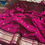 Thumbnail: Silver Jari Magenta Pink Saree