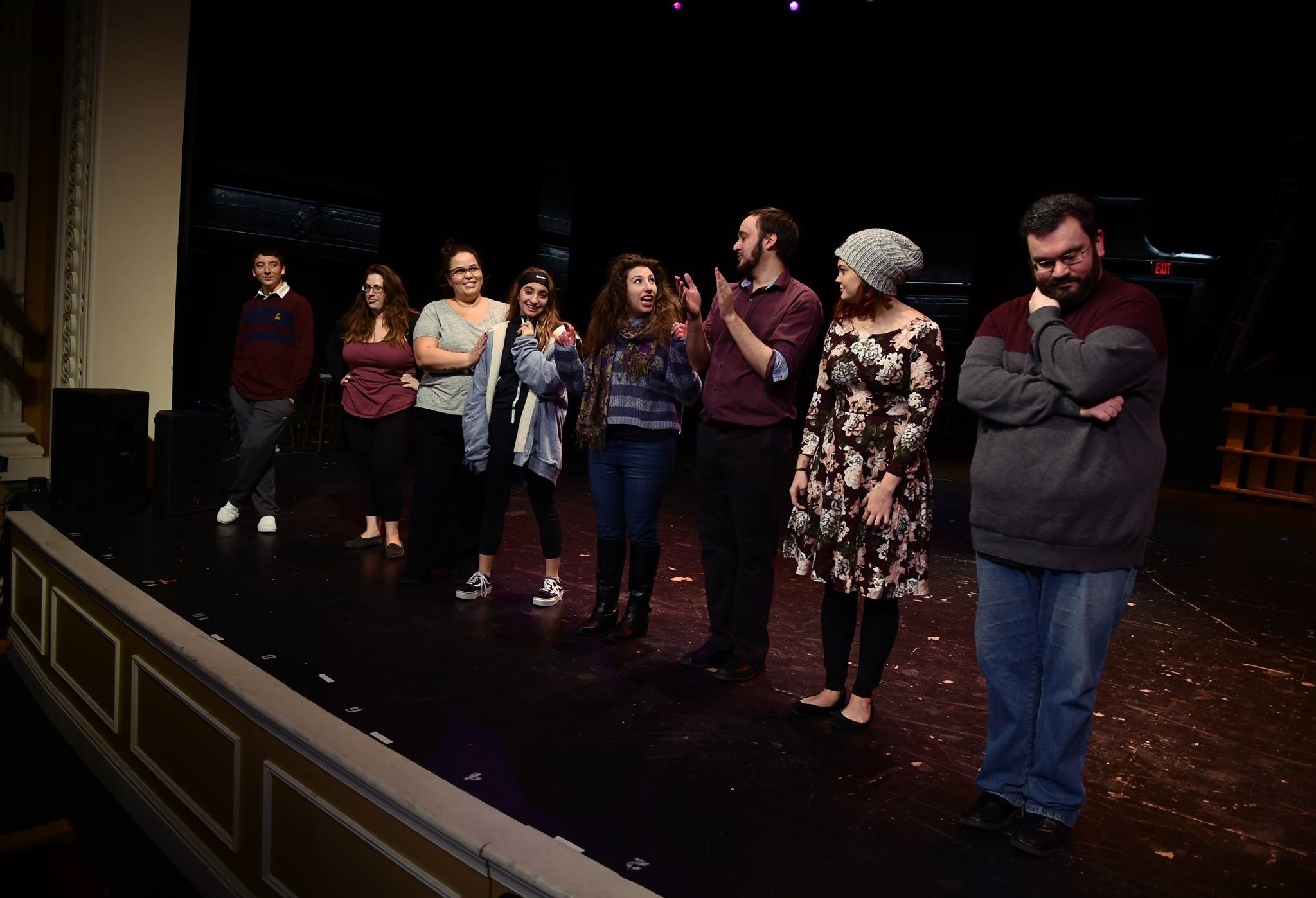 In rehearsals for Into the Woods!