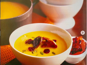 Pumpkin Bisque with Wild Mushrooms