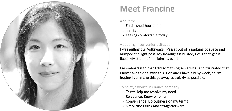 Design persona used by team