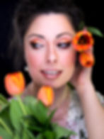 Makeup inspired by orange tulips :)