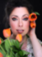 Makeup inspired by orange tulips :)
