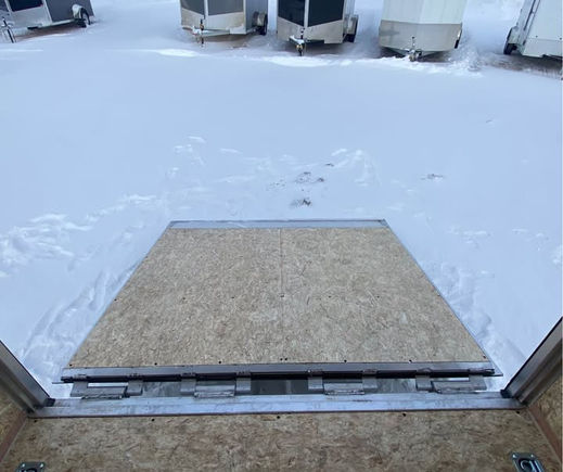 back ramp open from interior