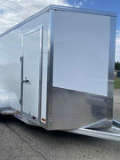 Brand new 7x14 all-aluminum enclosed trailer! 7' high, spring-assist ramp, aluminum floor, LED lights. Financing available!