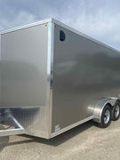 Rust-proof galvanized frame, 7' interior, barn doors, 3/4" DryMax floor, brakes on both axles, tie-downs, financing available