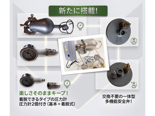 ポン菓子機*容量6合 *電動式フルセット 5つの安全設計 使用方法簡単