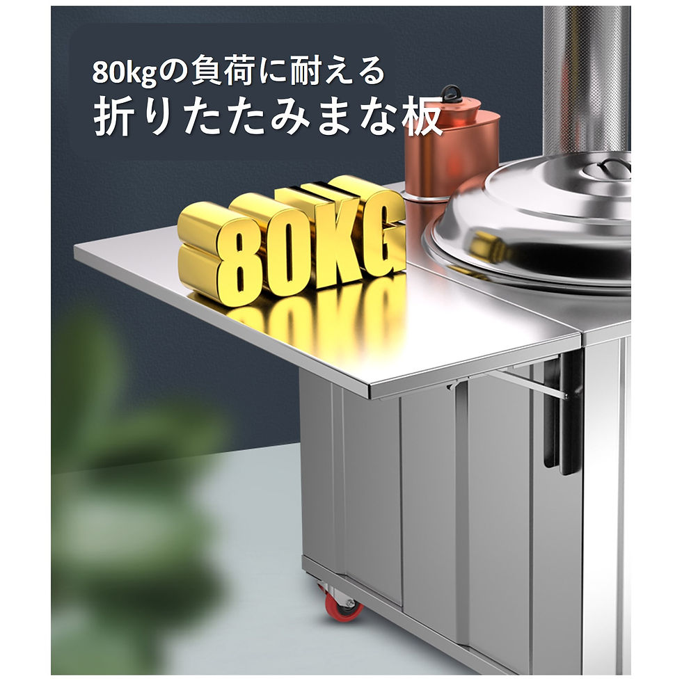 サムネイル： 汎用薪ストーブ/クラシックウッドストーブ&焚火コンロ/アウトドアパーティー 焼肉 ピザ窯 / 四重壁構造に仕上げ！/ステンレス鋼+++