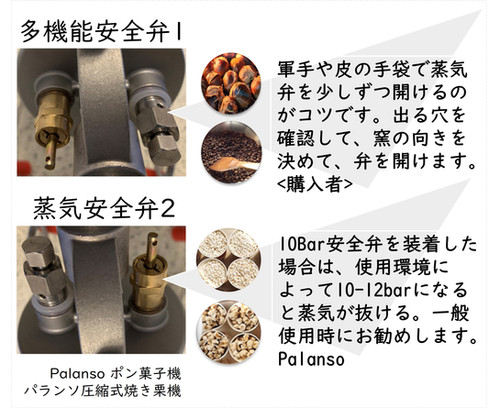 ポン菓子機電動式フルセット 容量4合 5つの安全設計 使用方法簡単 安全